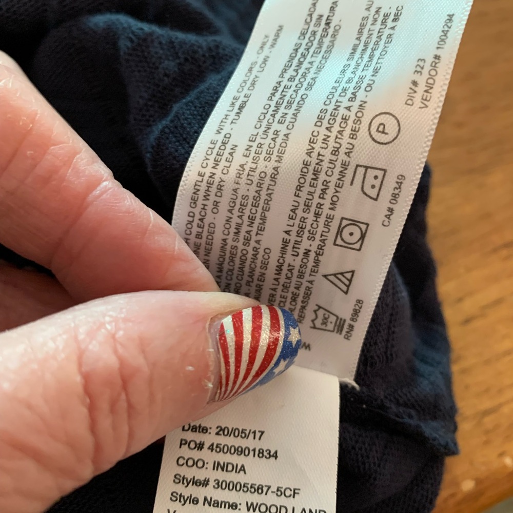 William Rast Night Sky Ribbed V-Neck Top - Picture 5 of 6